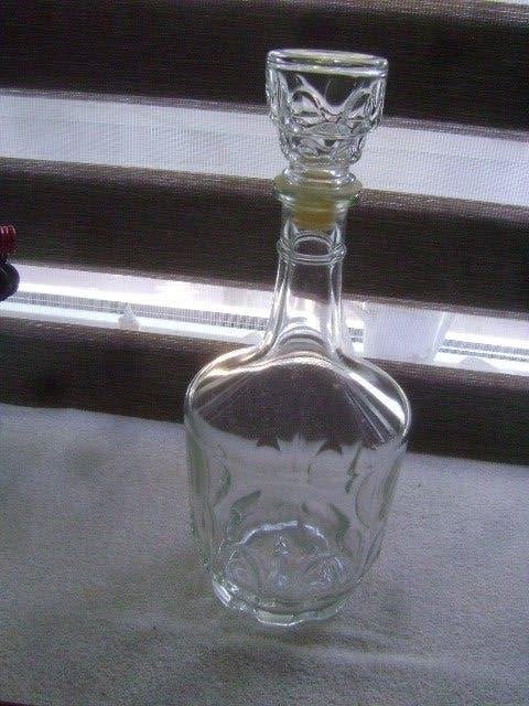vintage glazen stopfles, Ophalen of Verzenden