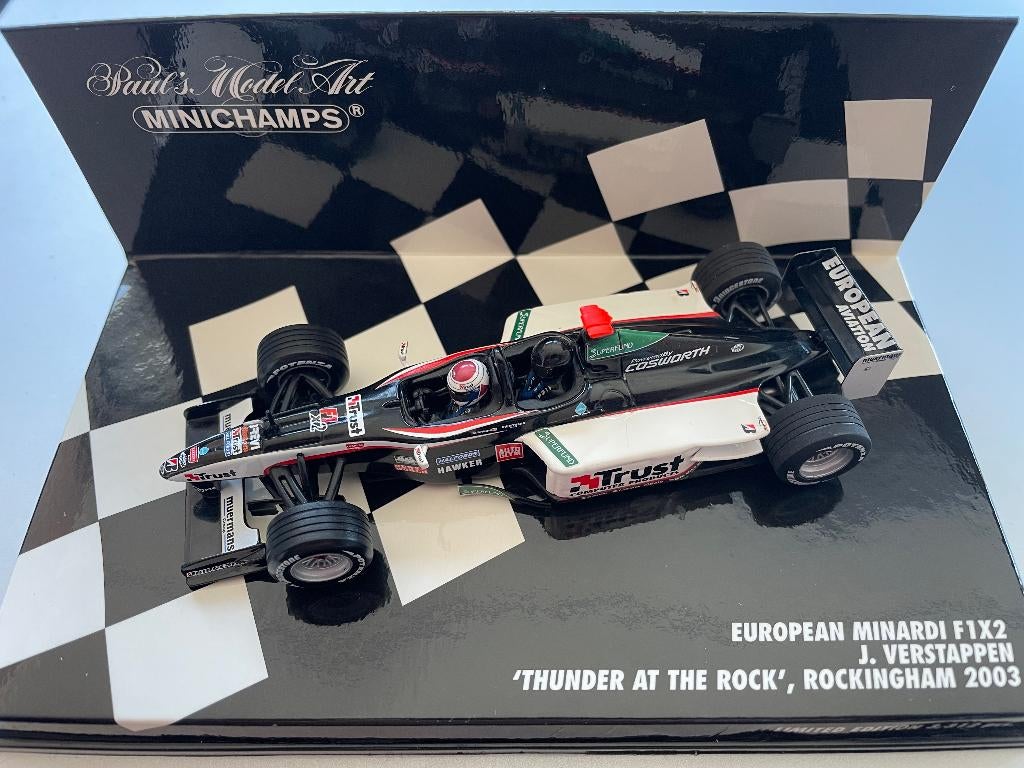 Minardi European F1 x 2 J. Verstappen Rockingham 2003, Ophalen of Verzenden, Zo goed als nieuw, Formule 1
