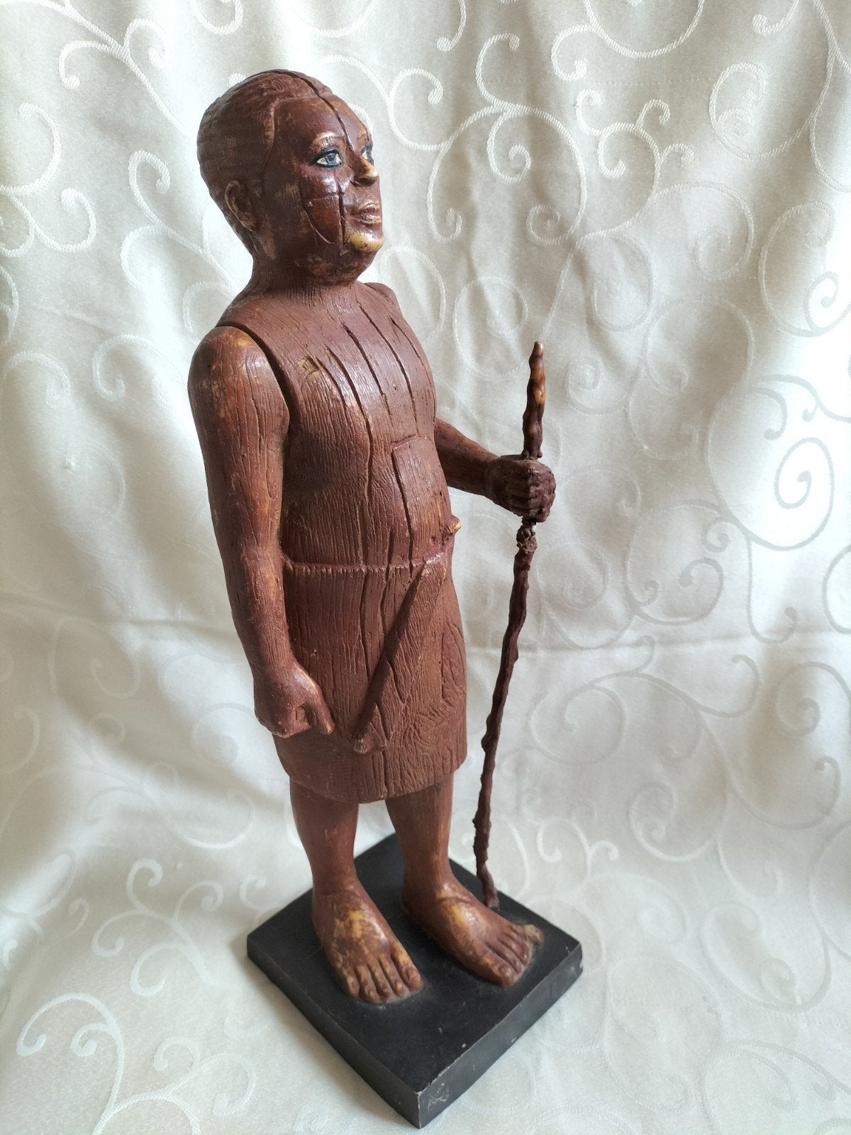 Kaaper Sjeich el-Beled Egypte Houten Beeld, Ophalen of Verzenden, 20 - 50 cm, Beeld, Hout