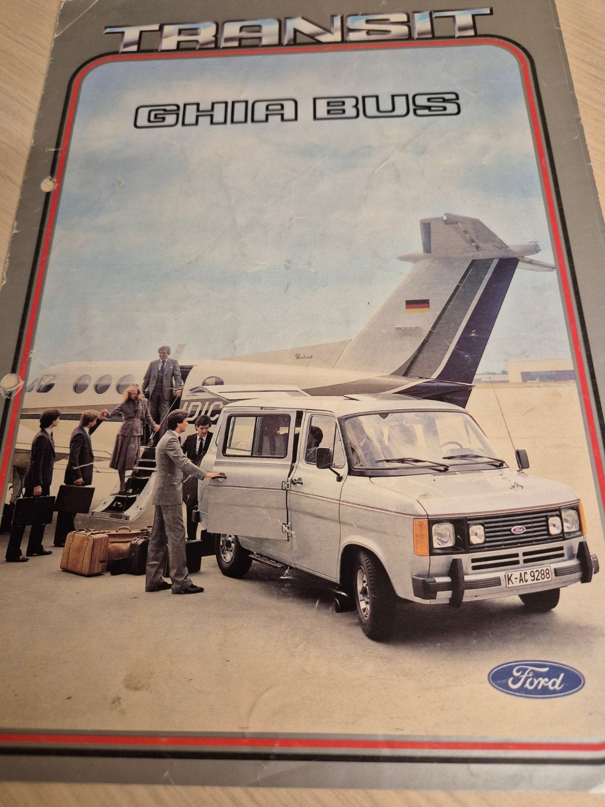 1982 zeldzame Ford Transit Ghia automaat personen folder, Ophalen of Verzenden, Ford
