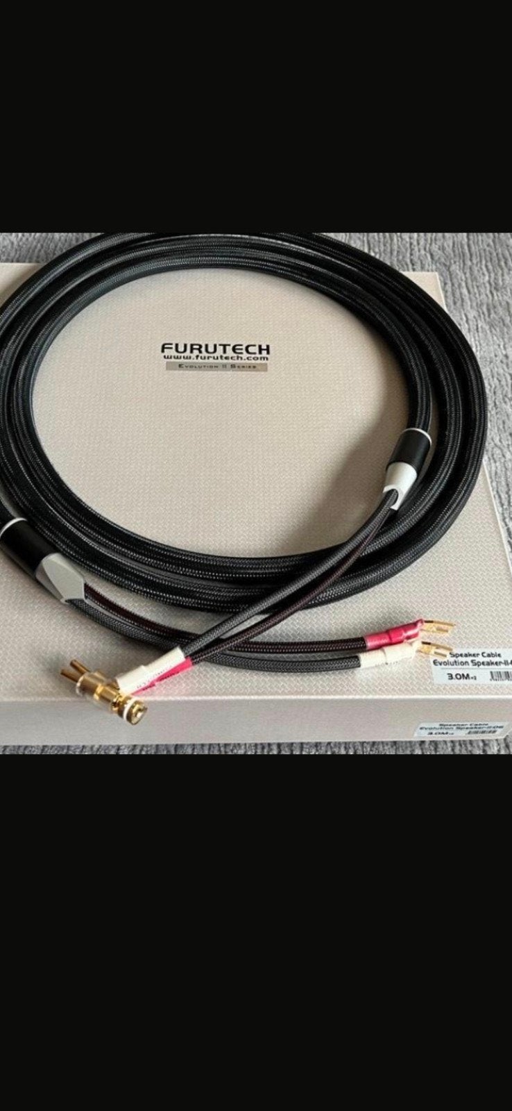 Furutech evolution ll luidsprekerkabels, Ophalen of Verzenden, Zo goed als nieuw, 2 tot 5 meter, Luidsprekerkabel