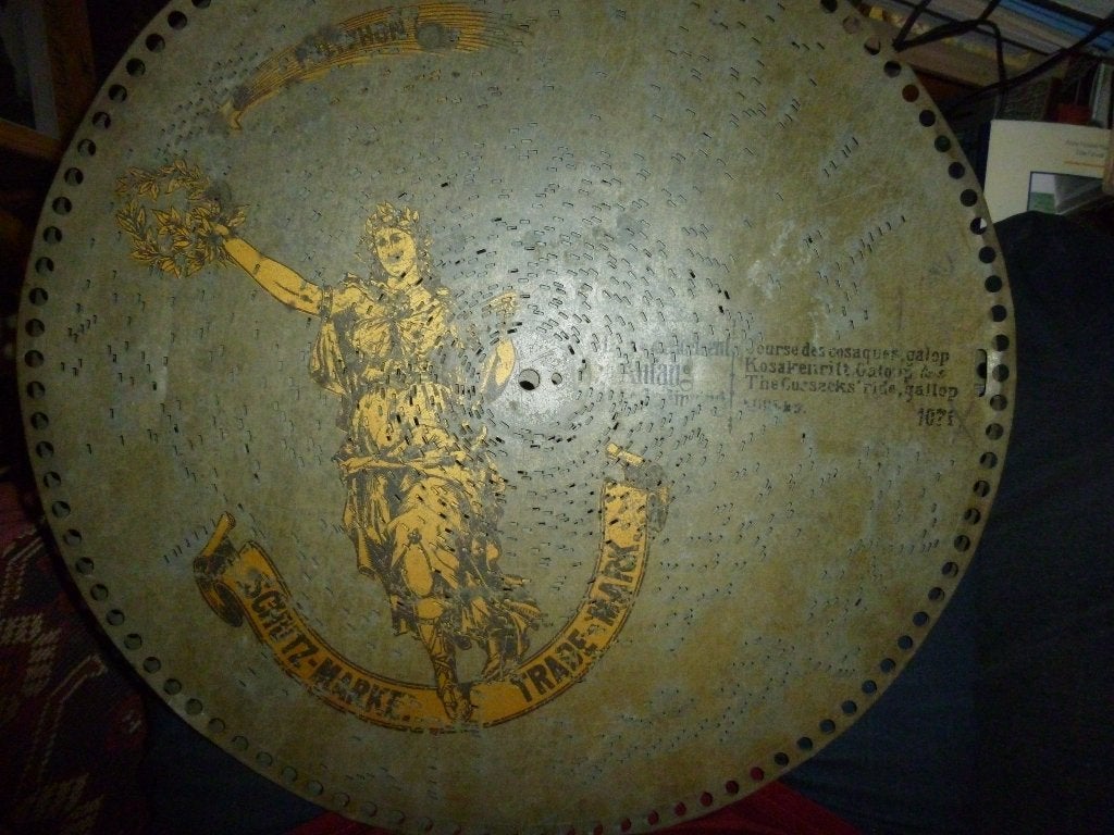polyphon music disks, cornwalls bells & cossacks ride, 15,5, Antiek en Kunst, Ophalen of Verzenden