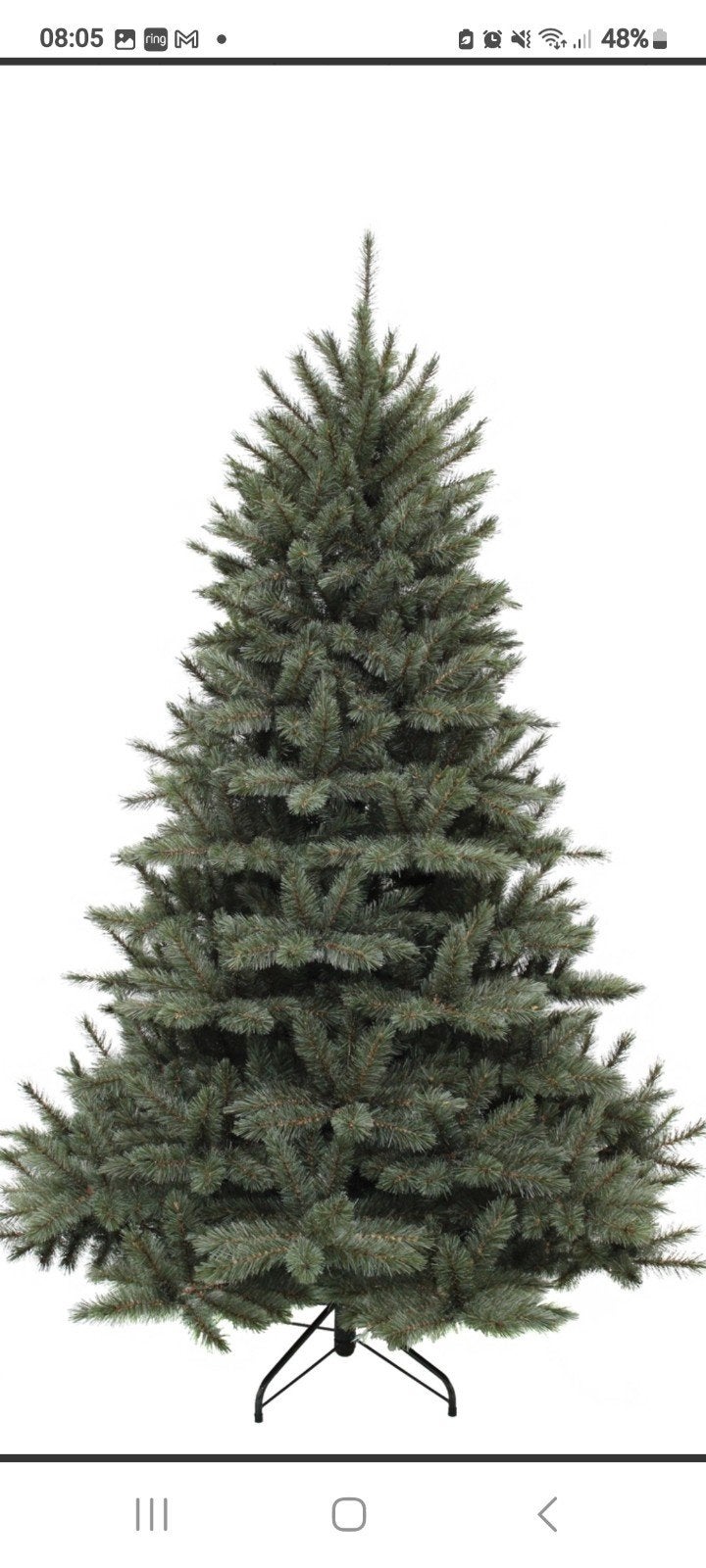 kerstboom Triumph 215 hoog, Diversen, Ophalen, Zo goed als nieuw