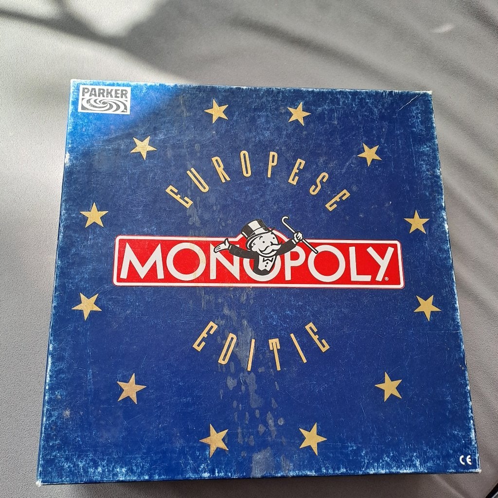 Monopoly europese editie, Drie of vier spelers, Ophalen of Verzenden, Gebruikt, Parker