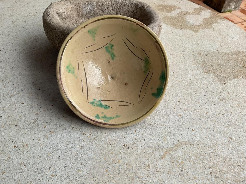 Antieke schaal Spaans  diam26 cm. 55 euro., Ophalen of Verzenden
