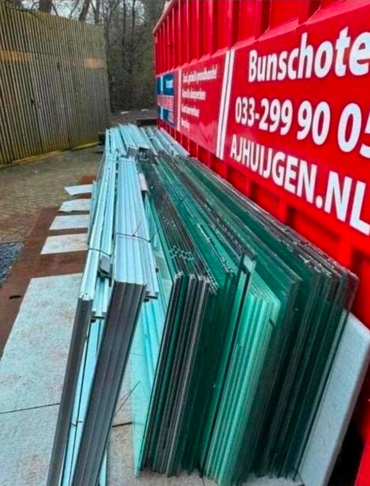 Gelaagd glas 12mm dik en 264cm hoog, Doe-het-zelf en Verbouw, Glas en Ramen, Ophalen of Verzenden