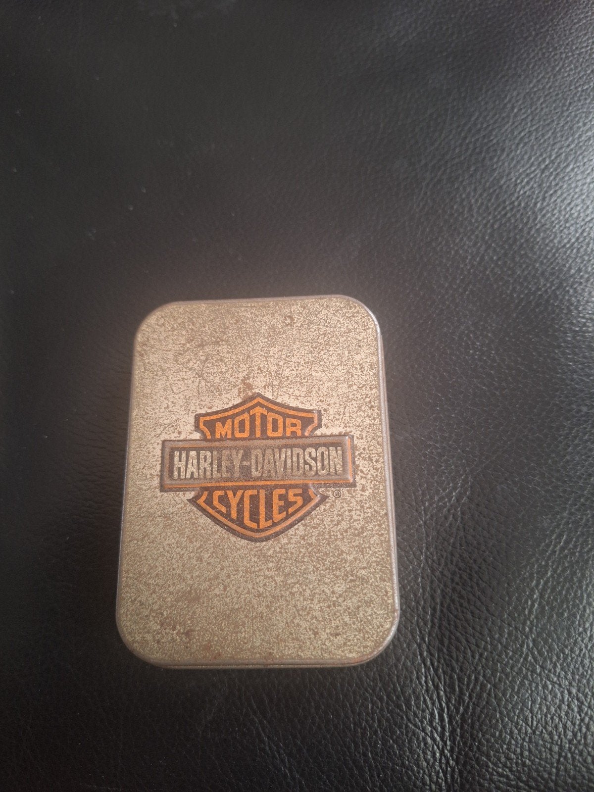 Zippo Harley-Davidson Aansteker met Blikje, Ophalen of Verzenden, Gebruikt, Aansteker