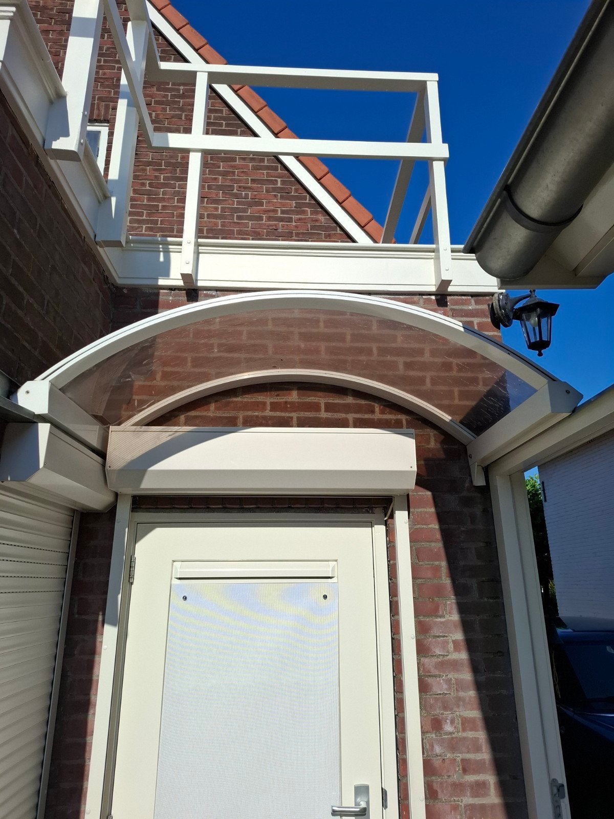 Tekoop luifel boven de deur, Doe-het-zelf en Verbouw, Ophalen, Gebruikt, 100 tot 150 cm, Wit