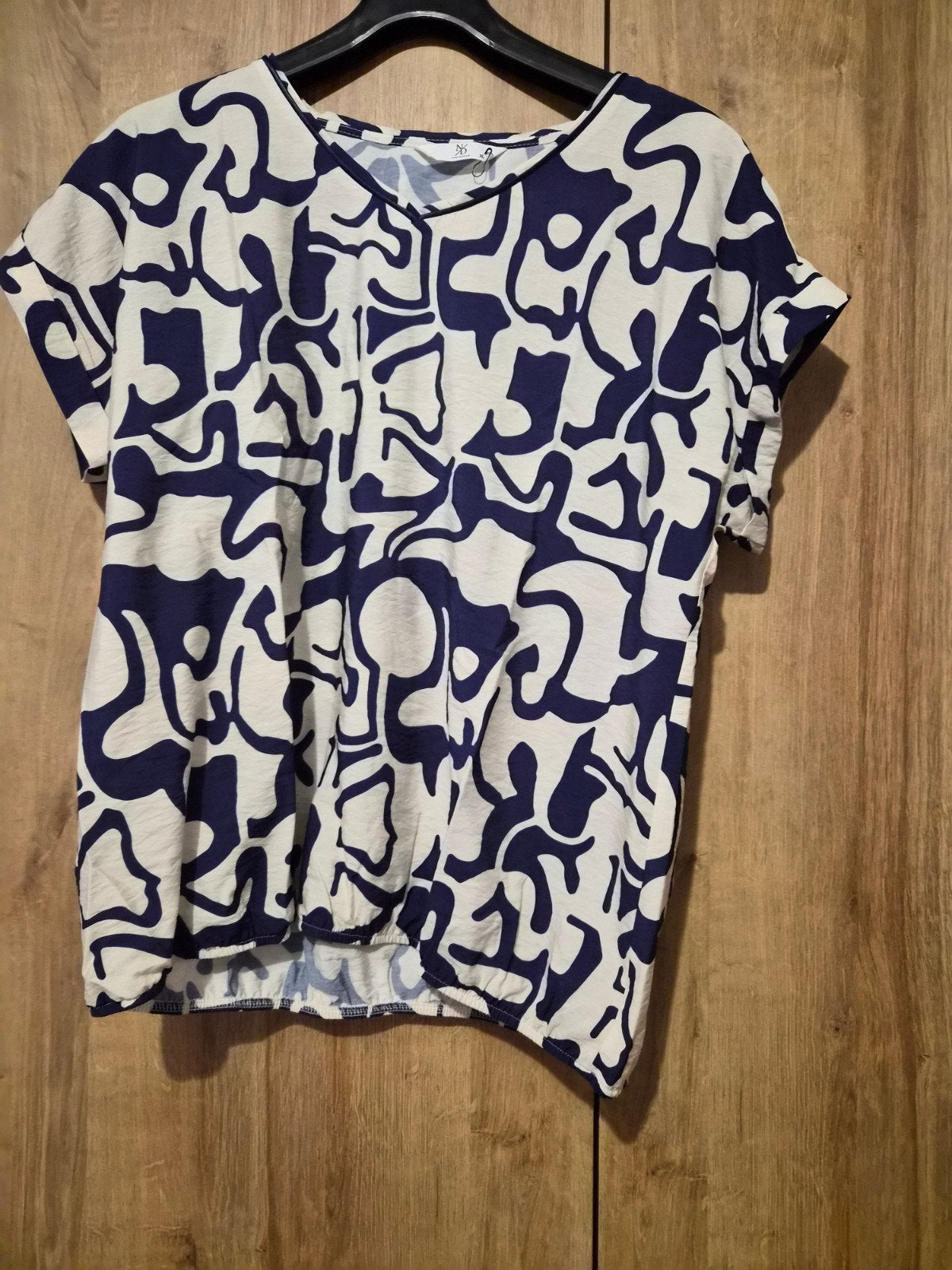 Ned Maat XL Dames Top met Korte Mouwen, Blauw, Ned, Maat 46/48 (XL) of groter, Ophalen of Verzenden