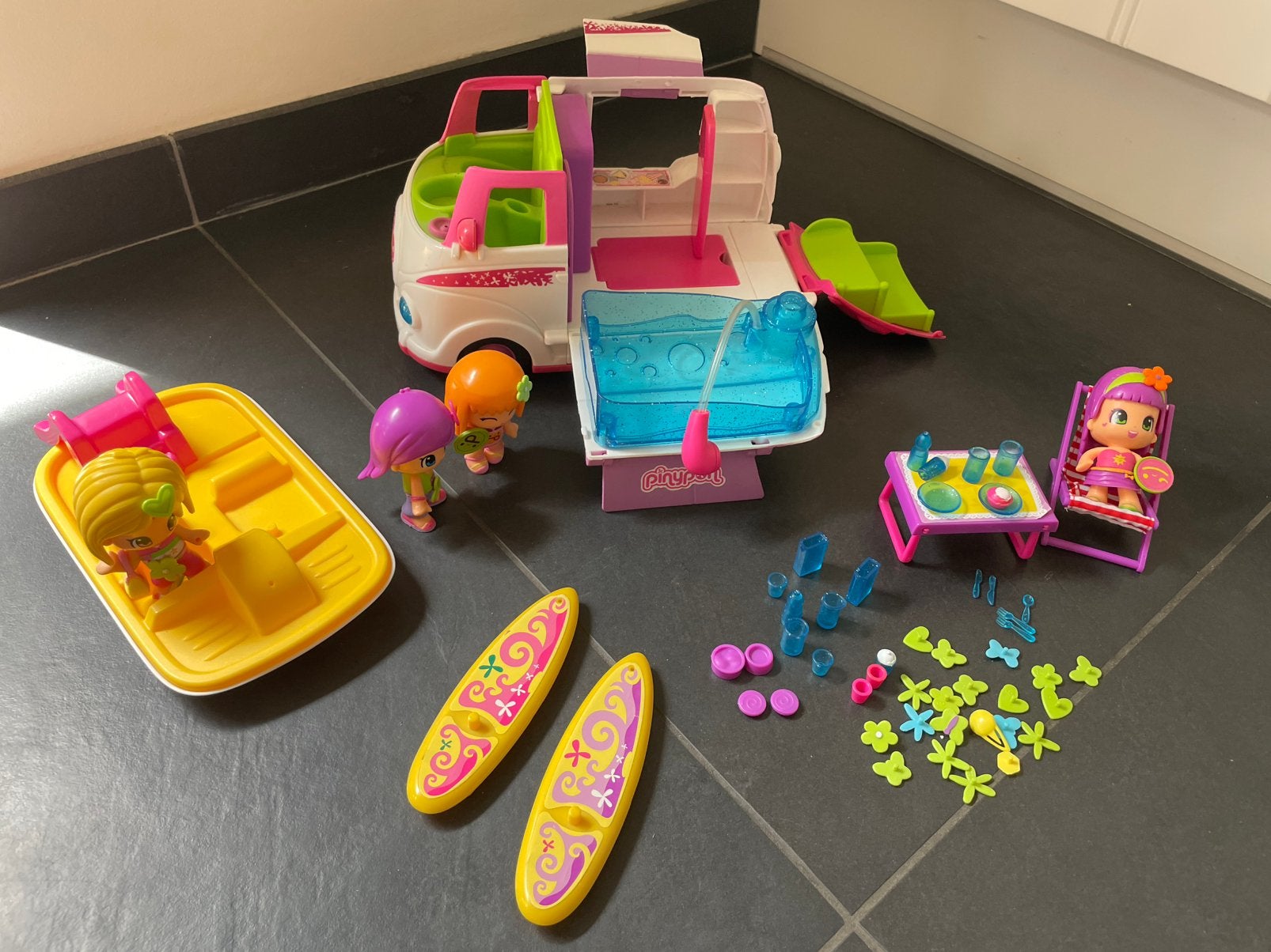 Pinypon camper zgan, Ophalen of Verzenden, Zo goed als nieuw