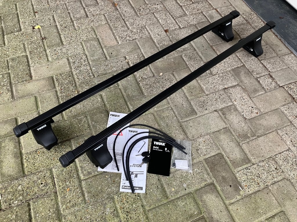 Set Thule dakdragers, Ophalen, Zo goed als nieuw