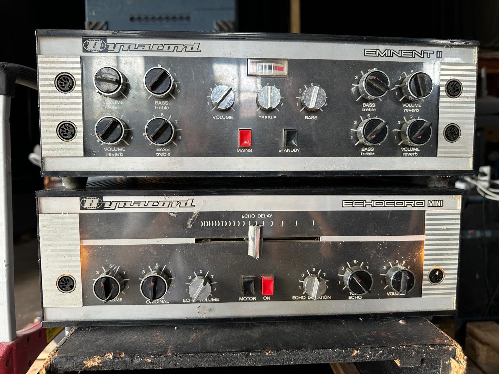 Dynacord Eminent II + Echocord Mini vintage set, Ophalen of Verzenden, Gebruikt