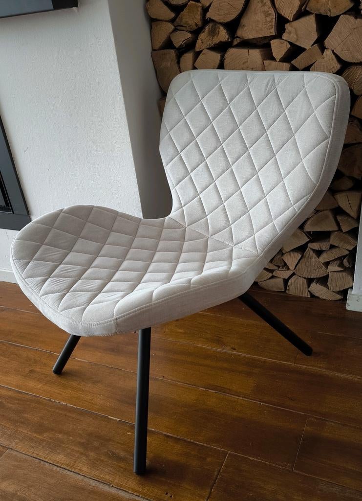 Fauteuil stoel kwantum eetkamerstoel Lucca licht grijs, Huis en Inrichting, Ophalen, Grijs, Eén