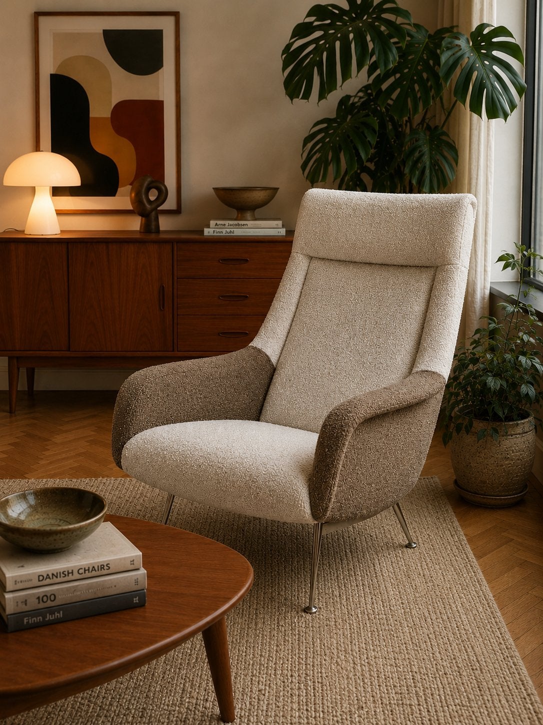 Artifort 400 fauteuil Bengt Ruda met originele bekleding, Ophalen, Zo goed als nieuw, 75 tot 100 cm, 50 tot 75 cm