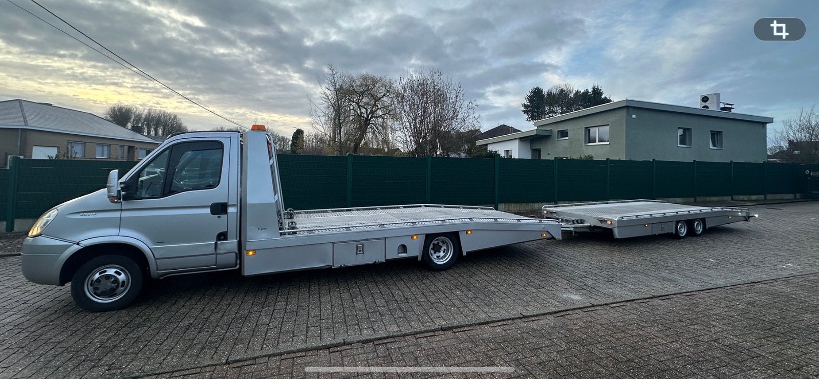 Iveco tijhof + aanhanger, 4 cilinders, Iveco, Particulier, 3500 kg