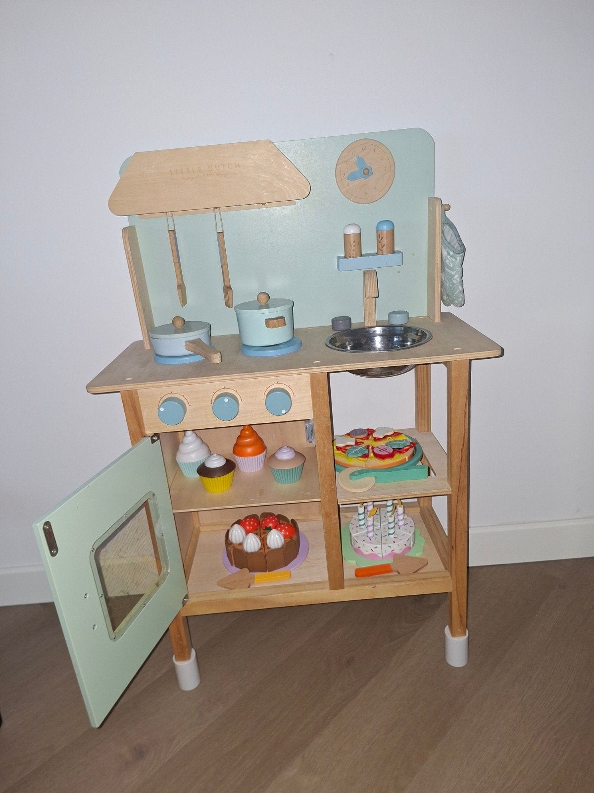 Little Dutch Speelkeuken met Hema Speelgoed (Taart & Pizza), Ophalen, Zo goed als nieuw, Hout, Speelkeuken