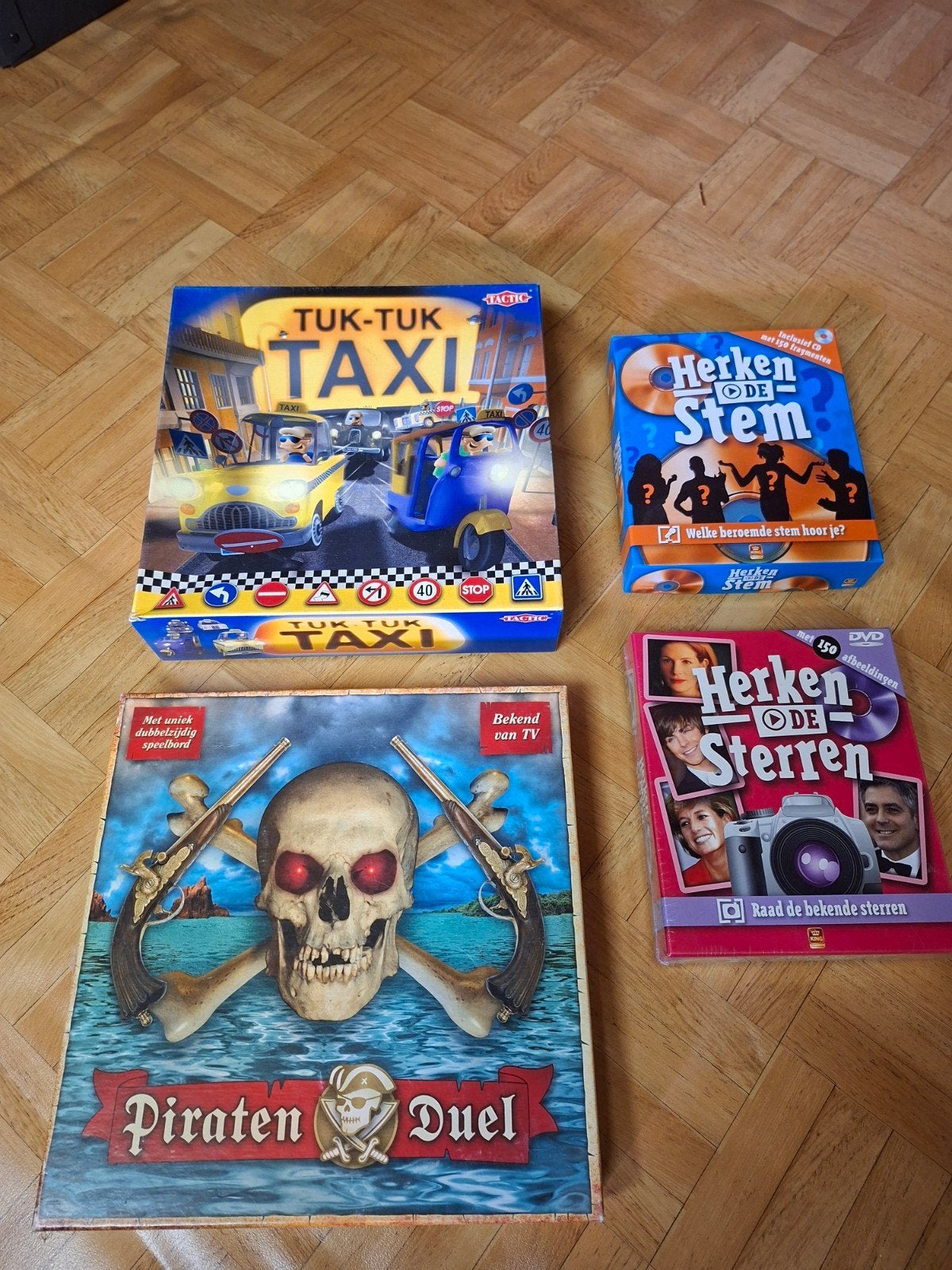 Tuk Tuk Taxi, Piraten Duel en stembanden., Drie of vier spelers, Ophalen of Verzenden, Gebruikt, Tactic