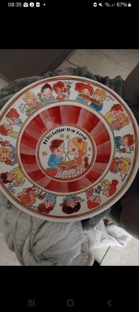 Blond schaal, Ophalen of Verzenden, Nieuw, Rond, Steen of Aardewerk