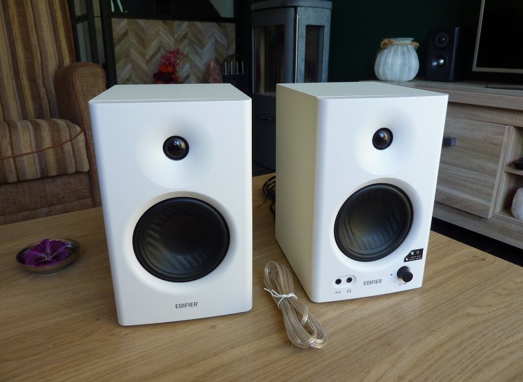 Set Edifier MR4 actieve studiomonitors, in nieuwstaat!, Overige merken, Studiomonitor, Ophalen of Verzenden, Zo goed als nieuw