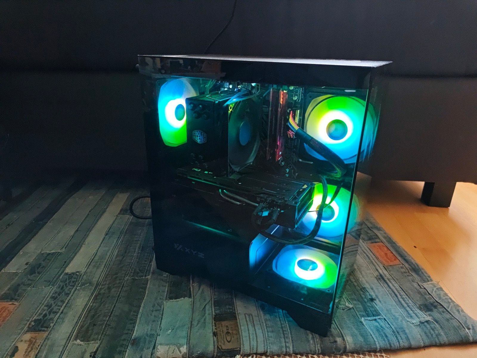 RGB GAMING PC, Ophalen, Met monitor, Zelf gebouwde pc, AMD Ryzen 5