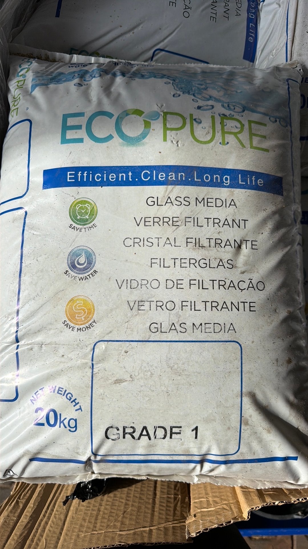 ecopure filterglas grade 1 zwembad, Minder dan 80 cm, Nieuw, Ophalen of Verzenden, Minder dan 200 cm
