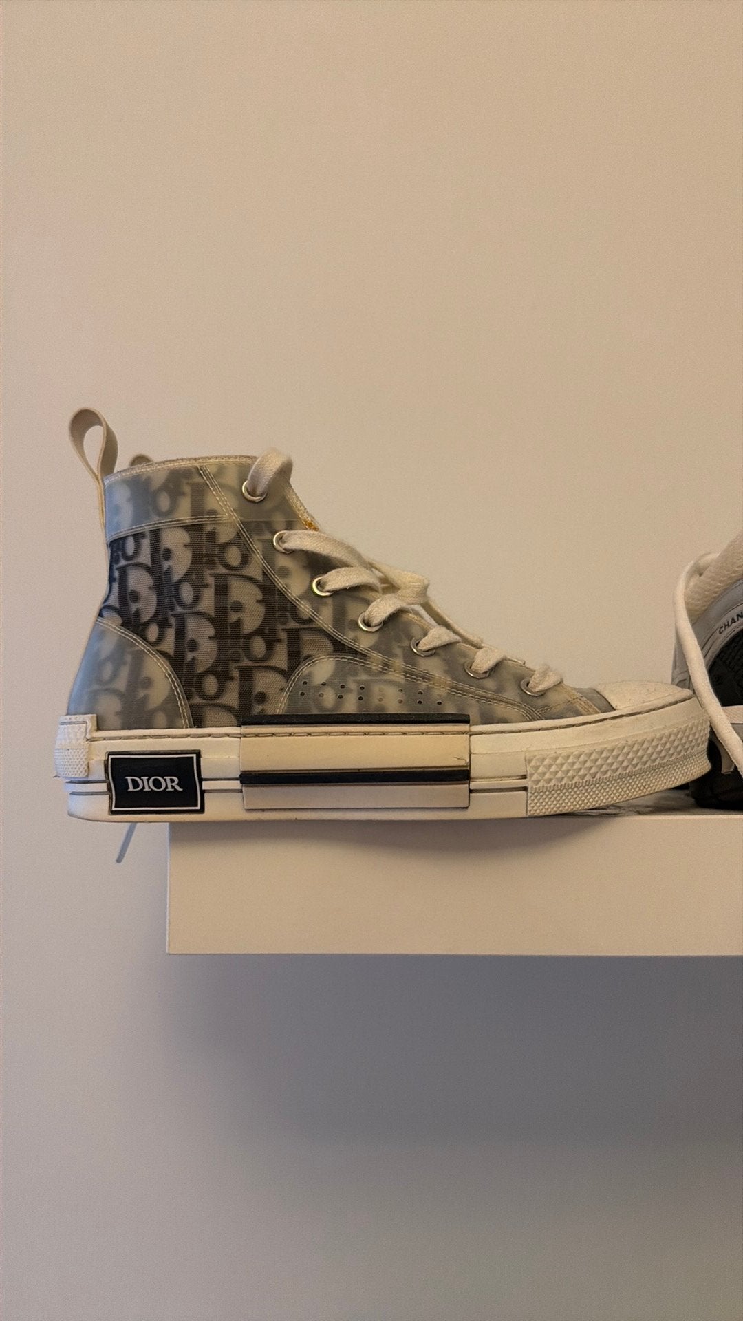 Dior sneaker maat 37,5, Ophalen of Verzenden, Zo goed als nieuw, Wit, Sneakers of Gympen