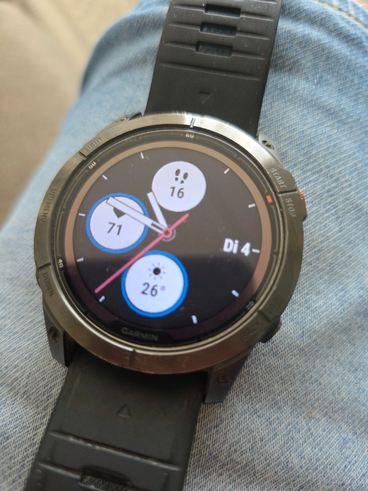 Garmin fenix 7x pro 51 mm aangeboden, Ophalen of Verzenden, Zo goed als nieuw, Zwart, Android