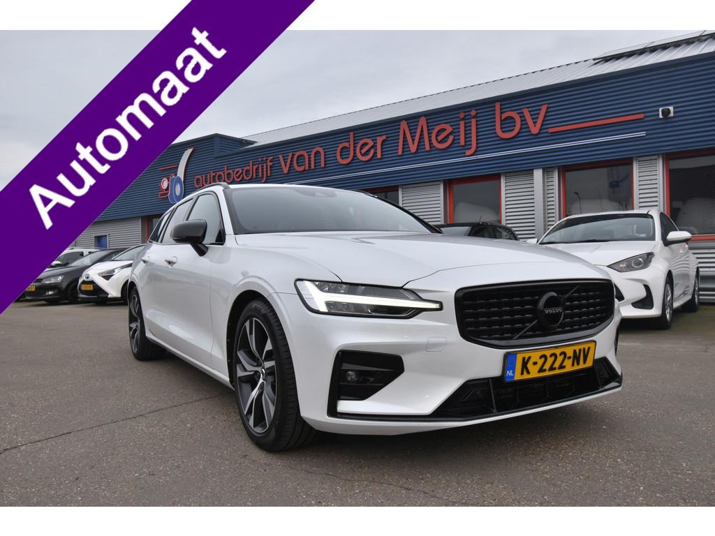 Volvo V60 2.0 B4 R-Design , VIRTUAL COCKPIT , NAVI ,ST + STU, 4 cilinders, 1969 cc, Leder en Stof, Wit