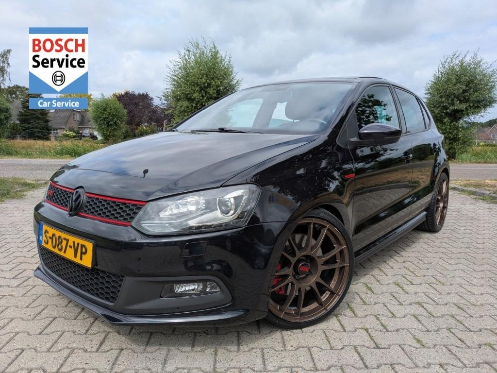 Volkswagen POLO 1.4 TSI GTI I DSG I Panorama I Stoelvw. I Al, Auto's, Volkswagen, Euro 5, 4 cilinders, Met garantie (alle), Zwart