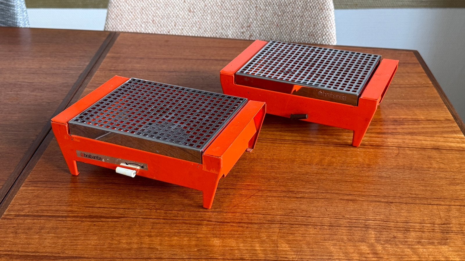 2 Vintage Brabantia Rechauds - Jaren '70 Design, Huis en Inrichting, Keuken | Keukenbenodigdheden, Ophalen of Verzenden, Metaal