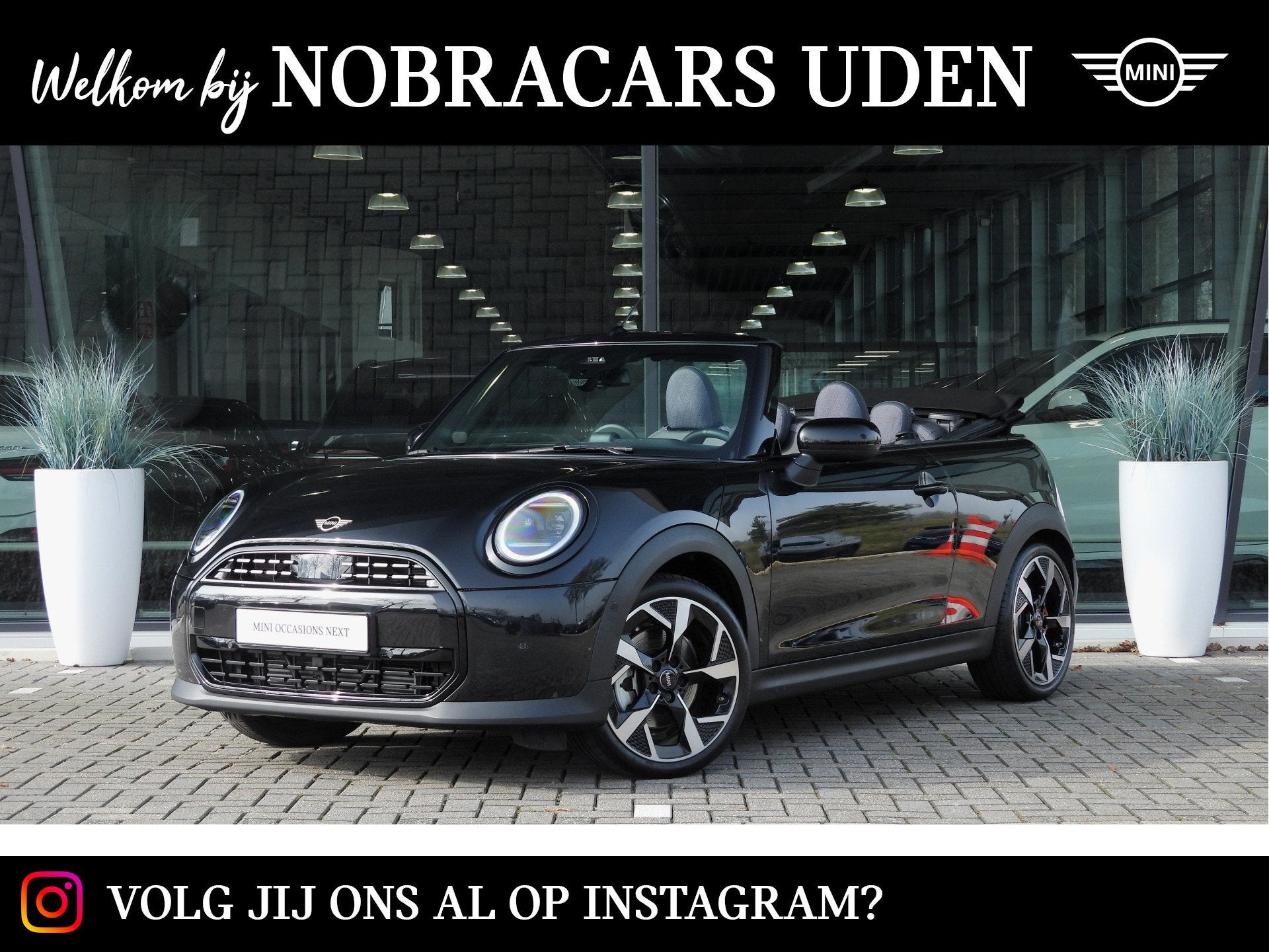 MINI Cabrio Cooper C Automaat / Classic / Pakket M / 18" Sli, Auto's, Mini, 1998 cc, Gebruikt, Zwart, 4 stoelen