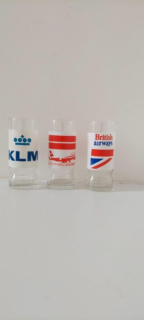 Set 3 vintage glazen Vintage Retro, Huis en Inrichting, Keuken | Servies, Glas of Glazen, Eu, Eu, Ophalen of Verzenden