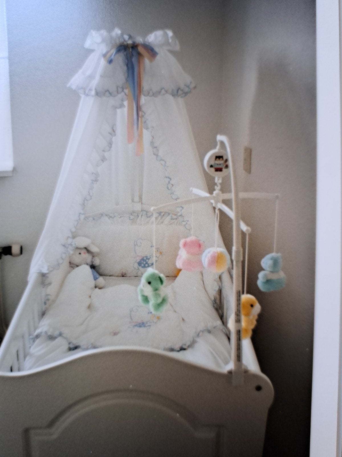 Superschattig set voor babyledikant, Jongetje of Meisje, Wit, Dekbedovertrek, Ophalen of Verzenden