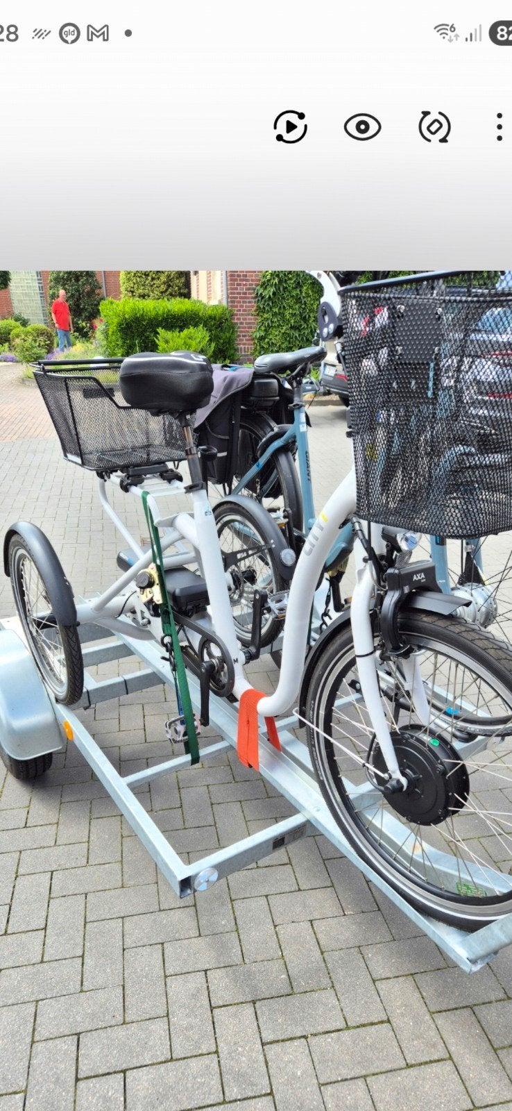 driewielfiets aanhanger met extra ruimte voor eletrobike €, Ophalen of Verzenden