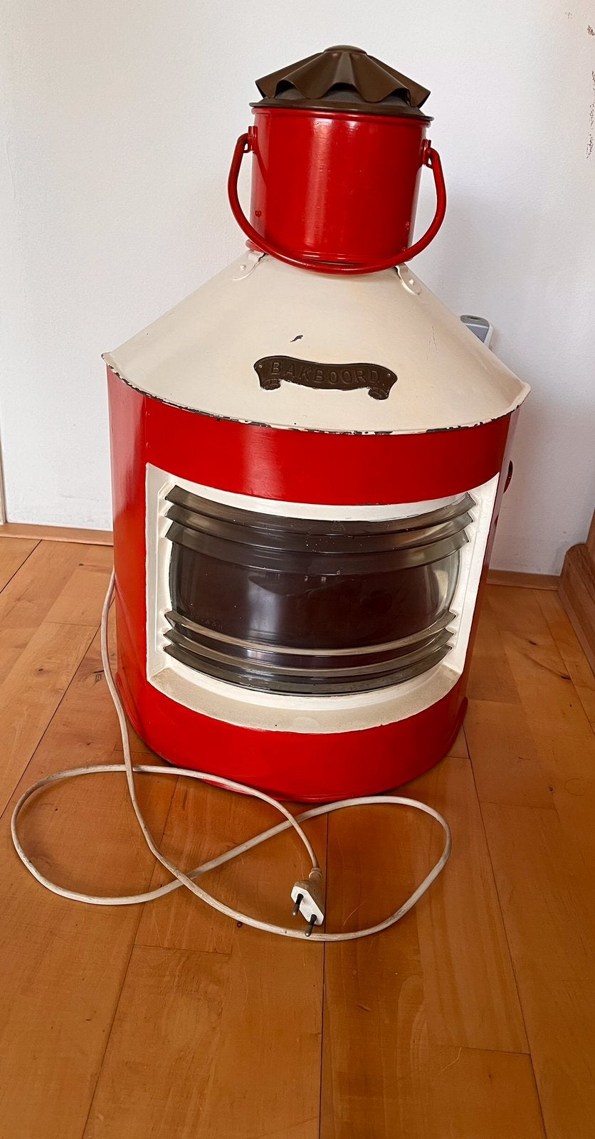 Vintage bakboord scheepslamp, Ophalen of Verzenden