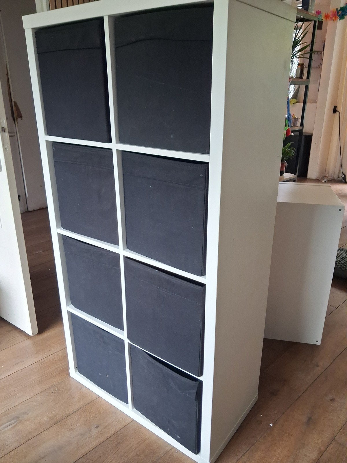 IKEA Kallax Kast met 8 Vakken en Bakken, Ophalen