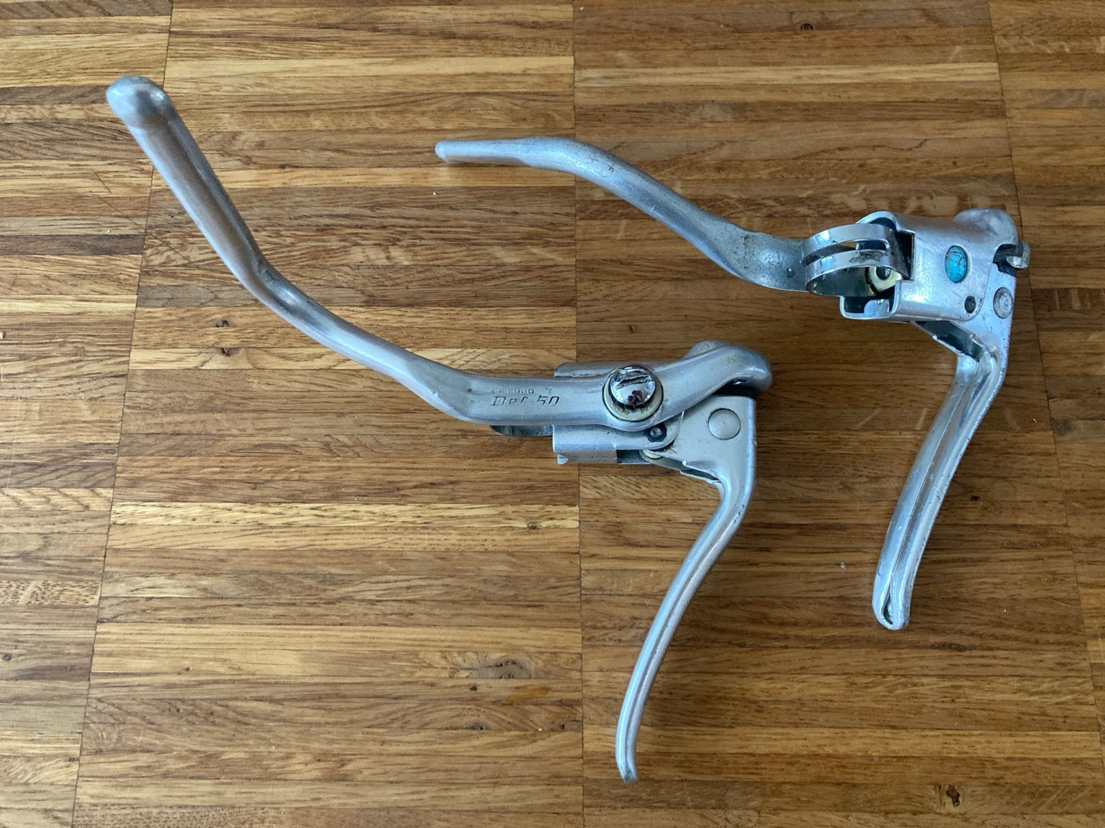 Shimano Del-50 Remhendels - Vintage Fiets, Fietsen en Brommers, Remmen, Gebruikt, Info@shimano.jp, Shimano