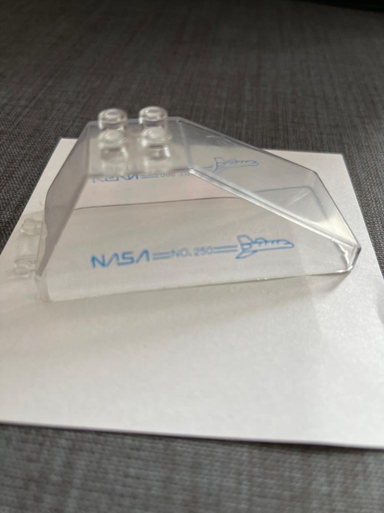 Lego NASA nr. 250 Transparant Blokje, Ophalen of Verzenden, Zo goed als nieuw