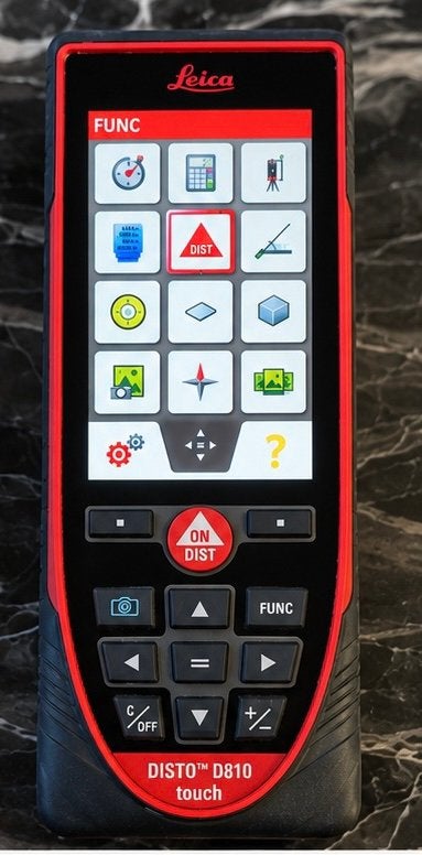 Leica DISTO D810 Touch laserafstandsmeter, Doe-het-zelf en Verbouw, Ophalen of Verzenden, Zo goed als nieuw, Afstand