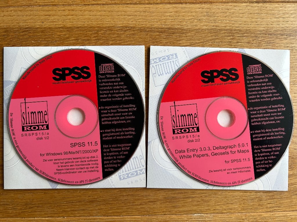 SPSS 11.5 compleet, Computers en Software, Ophalen of Verzenden, Zo goed als nieuw, Overige programma's, Windows