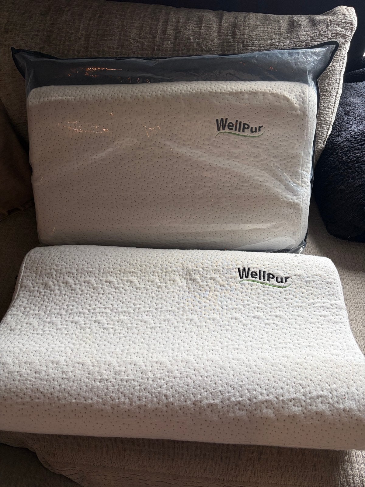 WellPur Ergonomisch Kussen - Zo goed als nieuw, Schuim, Eenpersoons, Wit, Ademend