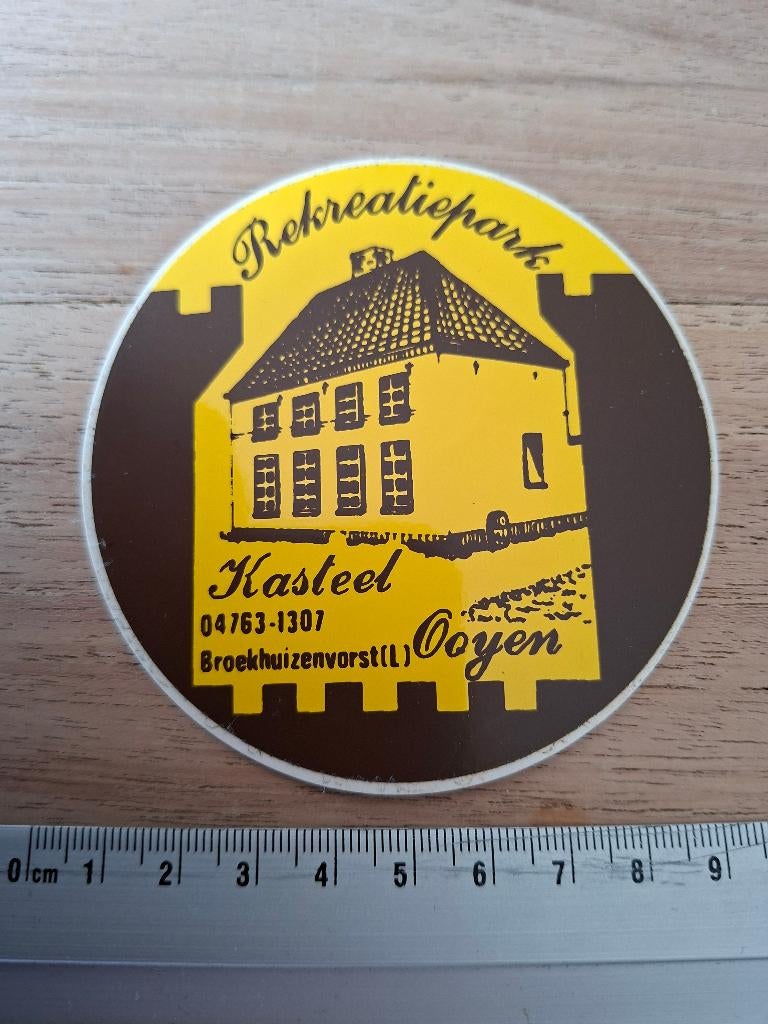 Sticker Broekhuizenvorst kasteel, Ophalen of Verzenden, Zo goed als nieuw, Overige typen