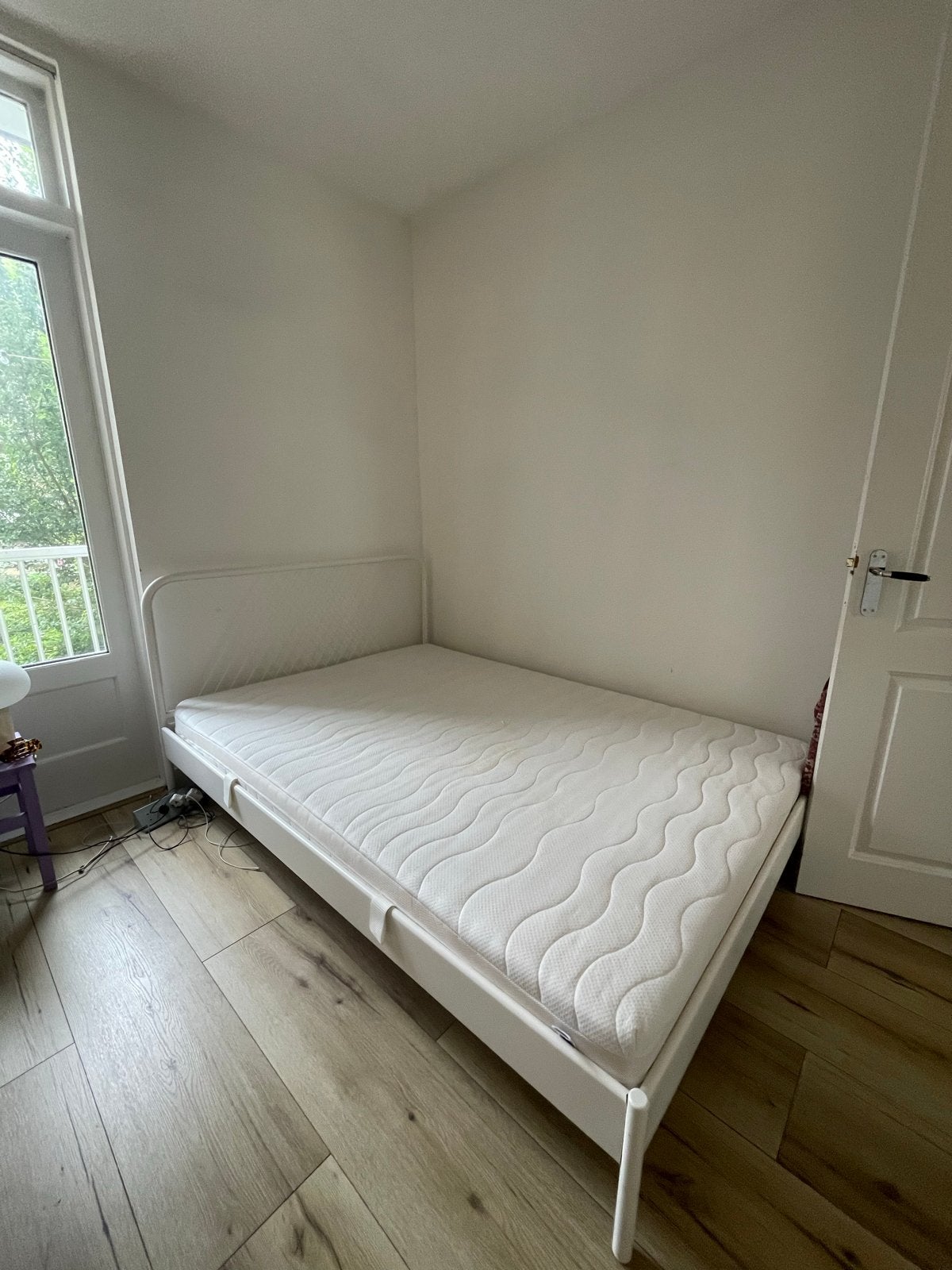 Ikea Bed 200x140 cm - Tweepersoonsbed, Ophalen, Wit, Tweepersoons, 140 cm