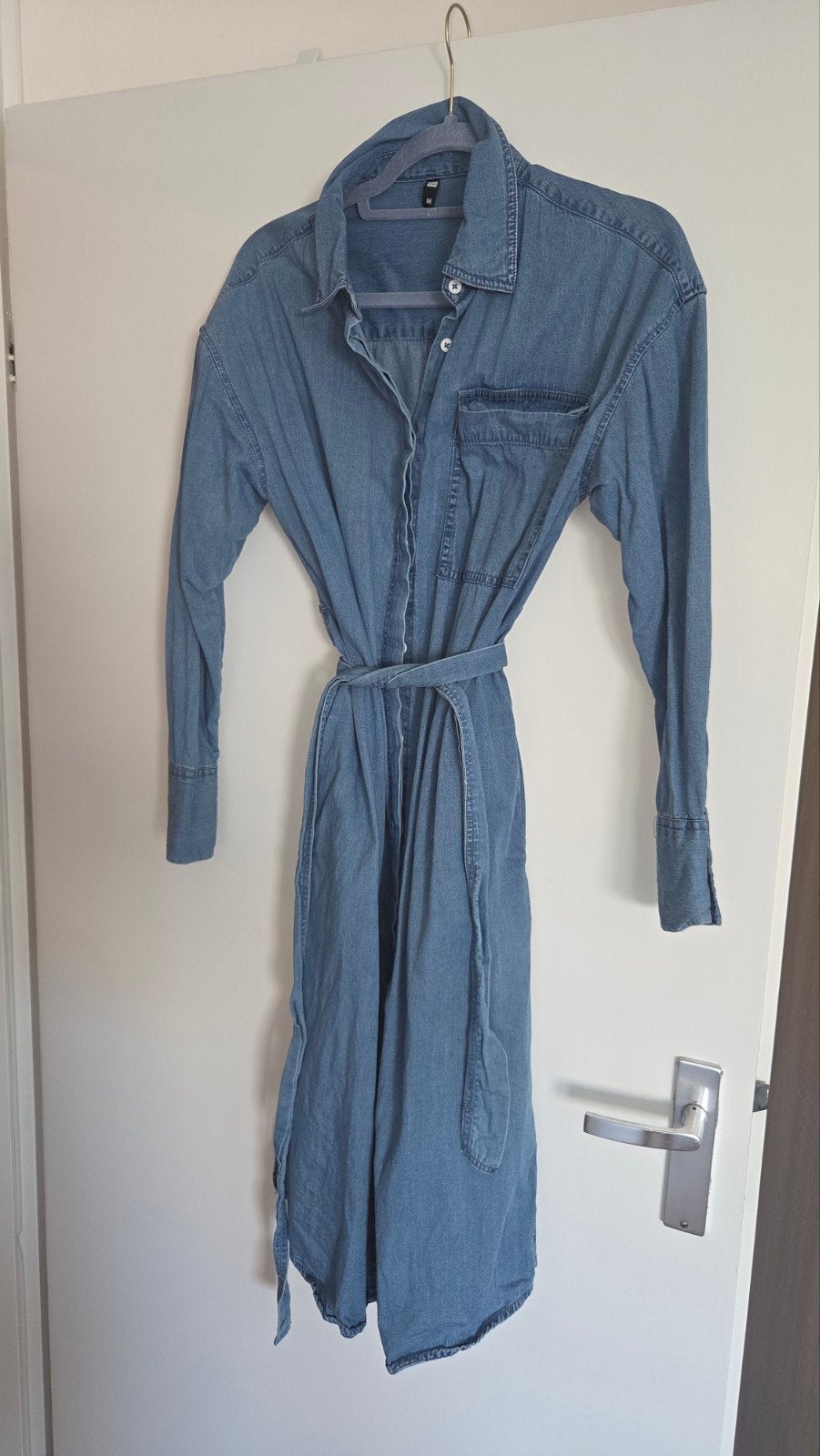 Spijkerjurk Maat M van de Hema, Kleding | Dames, Maat 38/40 (M), Blauw, Ophalen of Verzenden, Zo goed als nieuw