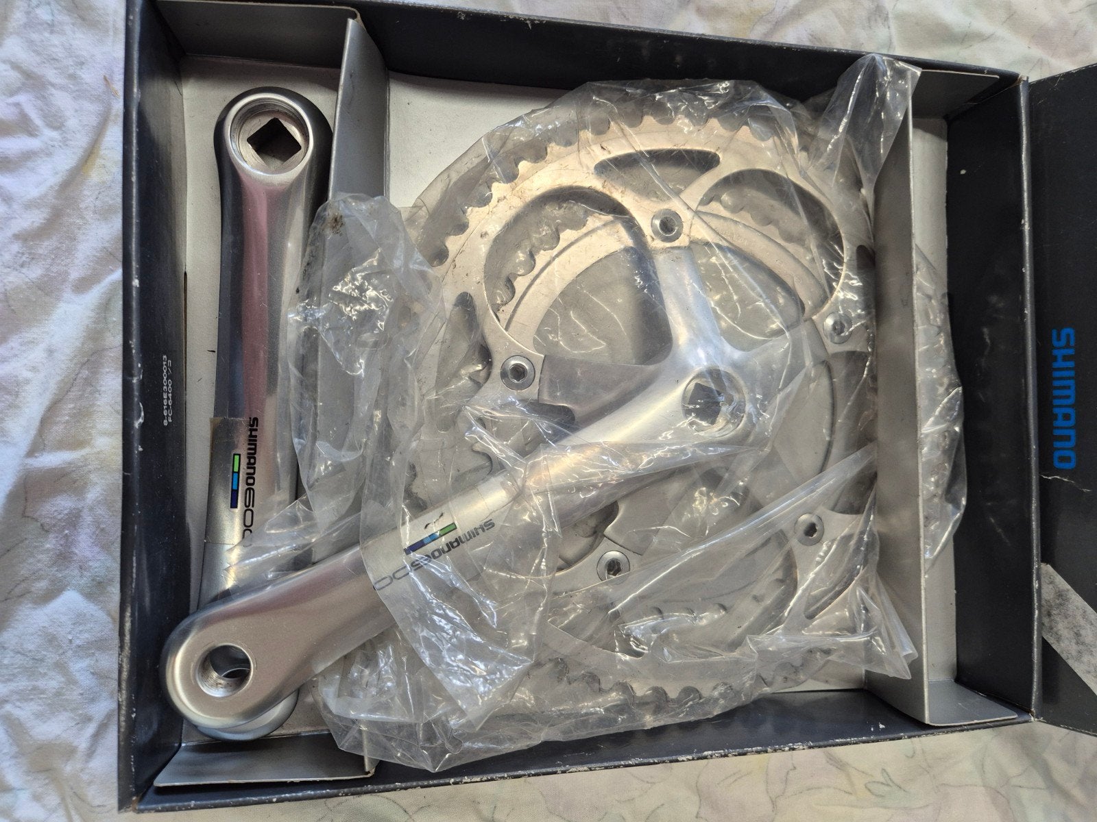 Shimano 600 Ultegra racefiets crankstel NOS crankset 170 mm, Fietsen en Brommers, Fietsonderdelen, Crankstel of Pedalen, Shimano Ultegra
