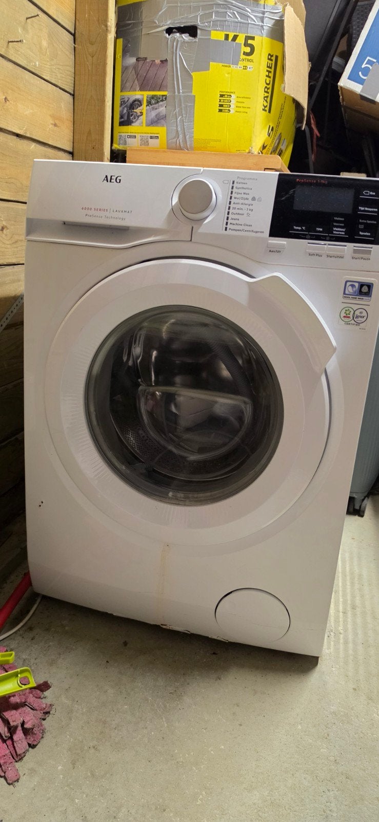 AEG Lavamat 6000 Series ProSense Wasmachine, Ophalen of Verzenden, Gebruikt, 1200 tot 1600 toeren, 85 tot 90 cm