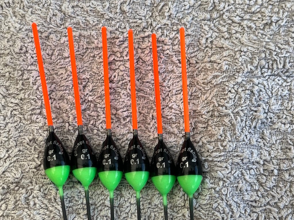 adv 299 / NIEUW set 6 commercial dobbers CF 0,10gr, Ophalen of Verzenden, Nieuw, Dobber of Lood