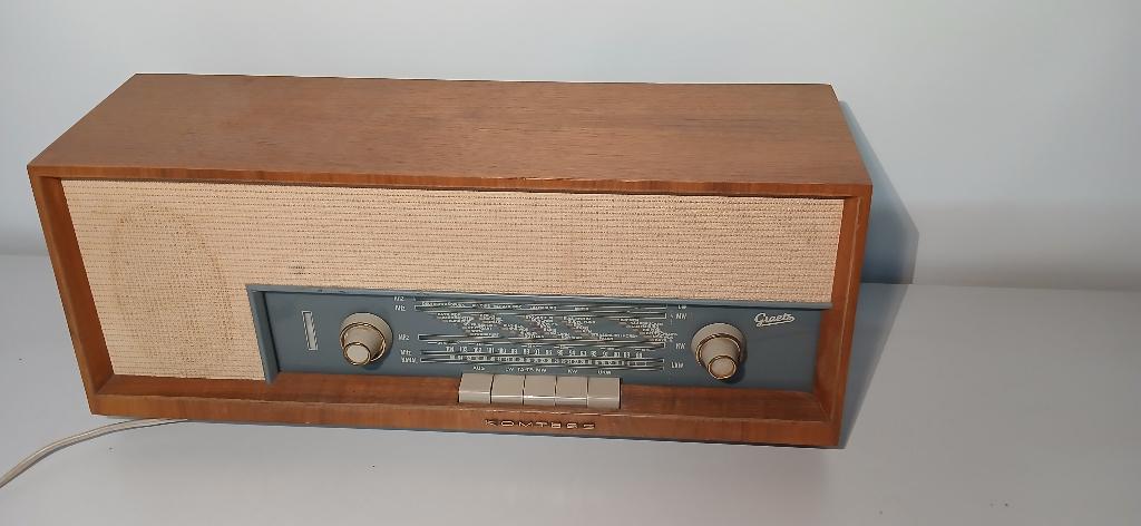 Oude Vintage Gaetz Komtess Radio Buizenradio Design, Ophalen of Verzenden, Gaetz, ., .