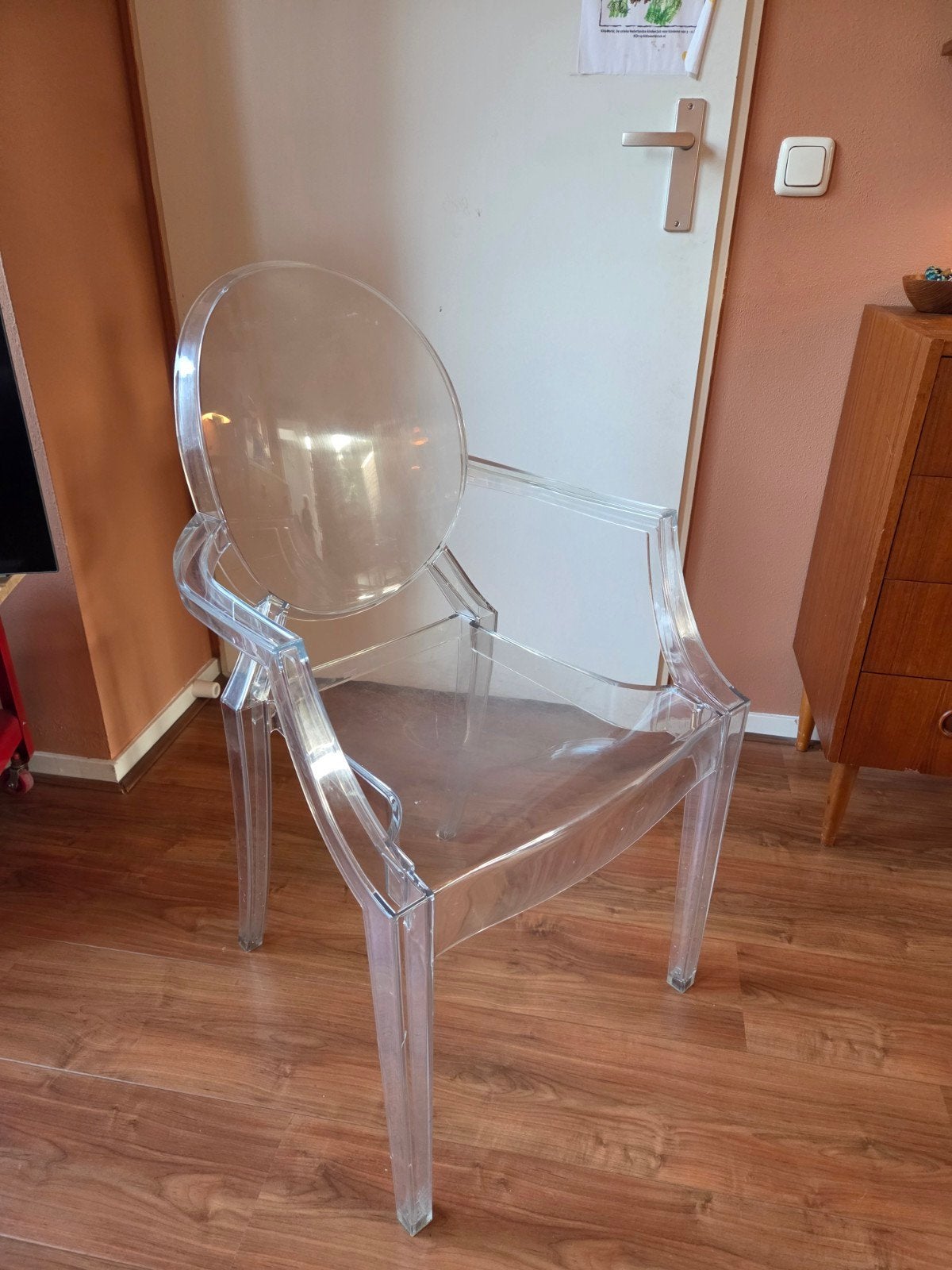 Originele Kartell Louis Ghost stoel, Philippe Starck, transp, Huis en Inrichting, Ophalen, Gebruikt, Eén