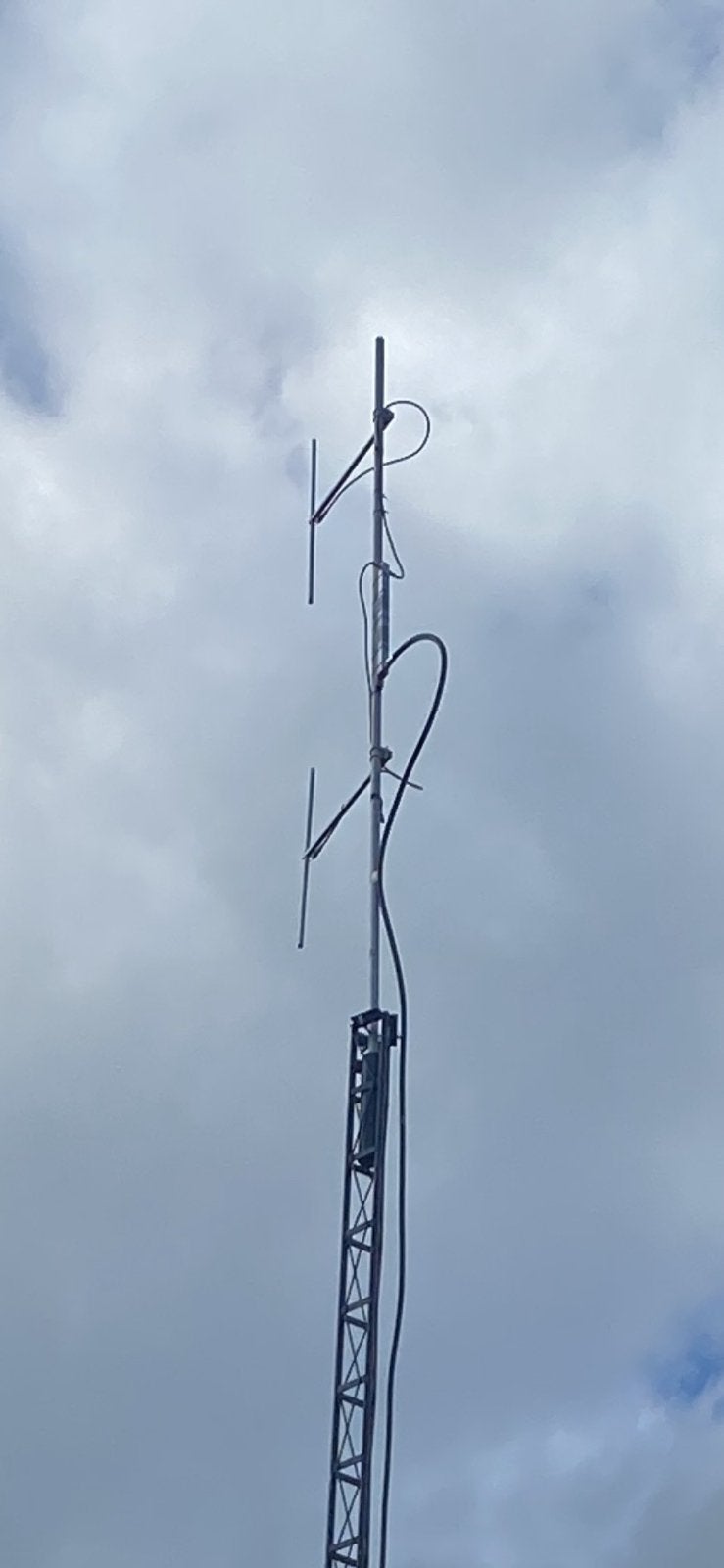 Twee antennes + 6m topbuis, Ophalen, Zo goed als nieuw, Antenne